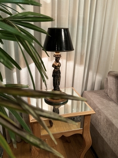 Lámpara de mesa Petit Bronze con pantalla verde