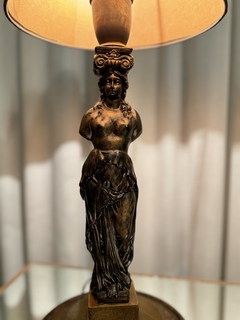 Lámpara de mesa Petit Bronze con pantalla verde en internet