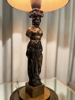 Lámpara de mesa Petit Bronze con pantalla verde - El Inglés