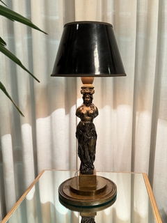 Imagen de Lámpara de mesa Petit Bronze con pantalla verde