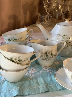 Juego de té en fina porcelana para 6 (ver fotos) - comprar online