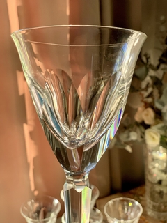 3 Copas de Cristal para agua fuste facetado en internet