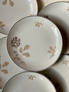 Plato loza Nacional Manchester 23,5cm (craquel) - comprar online