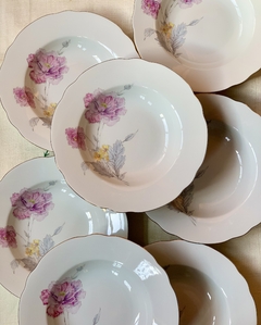 Plato hondo porcelana Verbano 22,5cm. Impecable - comprar online