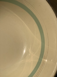 Bowl inglés Johnson bros, dorado interior semi gastado en internet