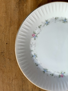 Plato masitero y 6 platos de pan porcelana Tsuji - tienda online
