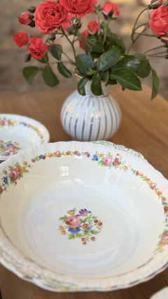 Ensaladera inglesa impecable Creampetal Grindley - comprar online
