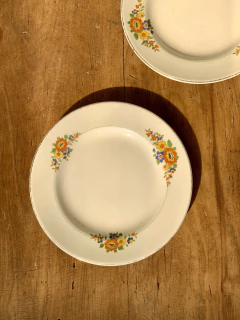 Platos de postre ingleses x2 Washington Pottery