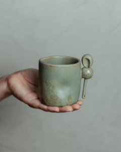 [ENCOMENDA] Caneca Orgânica com Colherzinha - Verde - comprar online