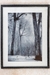 Cuadro "Invierno" Acuarela Original Blanco y Negro - Marco de madera de Marupá en internet