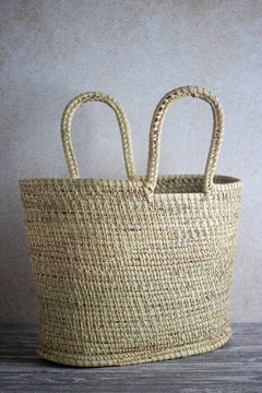 Canasta/Bolso Matero Artesanal Paja y Palma - Hecho a Mano "Felicia"
