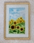 Cuadro "Girasoles" Acuarela Original - Marco Artesanal de madera de Marupá en internet