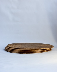 Plato de sitio/Individual de fibra natural de ratán fino "Ludovica" en internet