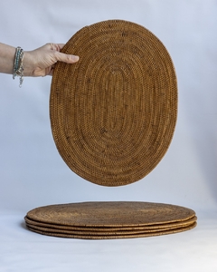 Plato de sitio/Individual de fibra natural de ratán fino "Ludovica" - E´COSI Cosas Bonitas