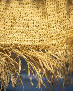 Lámpara de fibra natural de Rafia "Evelina" - tienda online