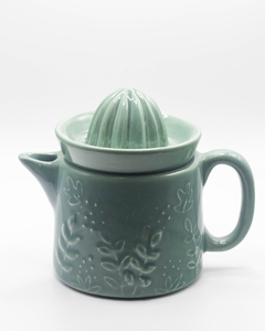 Jarrita Exprimidor de Cerámica con Trama Hecha a Mano - Diseño Artesanal Único "Clelia" - comprar online