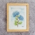 Cuadro "Hortensia" Acuarela original - Marco madera marupá - tienda online