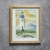 Cuadro "Mi faro" Acuarela original con marco de madera de marupá - tienda online