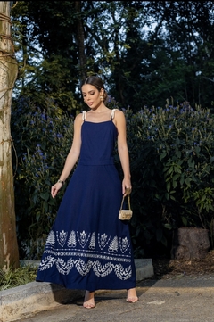 Saia Bordada Folhas (Esgotada)