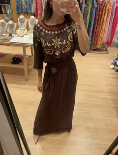 Vestido Bordado Flor Estrela - comprar online
