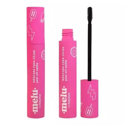 MÁSCARA PARA CÍLIOS PEEL OFF - ROSA SUPER DEFINIÇÃO MELU RUBY ROSE