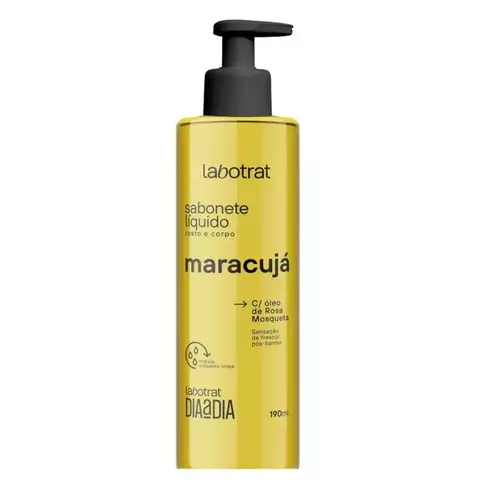 Sabonete Líquido Rosto e Corpo Maracujá Labotrat Dia a Dia- 190ml