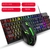 Teclado de rugaming wired mouse gamer define backlit ergonômico pc wired keyboa - loja online