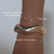 Bracelete Dourado Ondulado Banhado à Ouro na internet