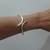 Bracelete Bicolor dourado com prata