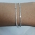 Pulseira Camada Dupla Bolinha Banhado à Prata 925