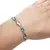 Pulseira C/ Zircônias ovais Aço Inox