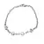 Pulseira Elo Português C/ Zircônias Quadradas Aço Inox - comprar online