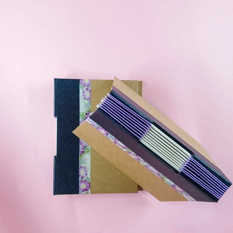 Caderno Washi - Roxo