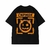 Camisa smiley Print Algodão T-Shirt americana