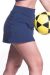 Shorts-Saia Evasê Light CO2 Hot Summer Azul Marinho
