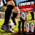 Kit Meião E Caneleira Infantil juvenil adulto Futebol Society Futsal Campo preto e cinza