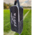 Porta chuteira profissional da marca Finta, em preto com detalhes em CINZA, ideal para transporte de calçados de futebol.