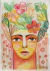 ANTONIA Y FLORES-Acuarela sobre papel - comprar online