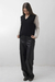 Pantalón cuerina con pinza - tienda online