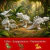 Kit 3 Dinossauros Articulados 3D Brancos — T-Rex, Espinossauro e Pteranodonte