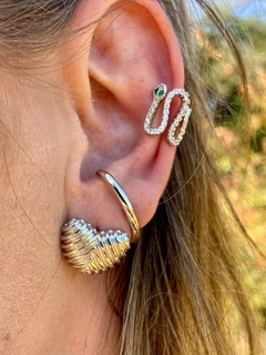 Piercing serpente cravejada