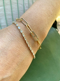 Pulseira riviera baguete na internet