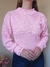 Blusa em Tricô Pipoca Chloe - Rosa bebê - Mesh Store