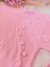 Blusa em Tricô Pipoca Chloe - Rosa bebê - loja online