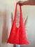 Bolsa de Praia Tela em Tricô - Laranja Neon