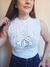 Cropped Regata em Tricô Modal - Branco - comprar online