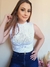 Cropped Regata em Tricô Modal - Branco
