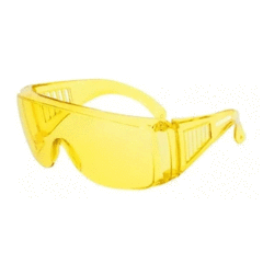 Gafas Seguridad Industrial Amarillas Monolentes Monogafa