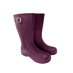 Botas de lluvia impermeable morada