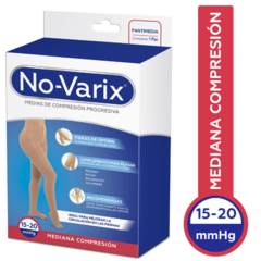 PANTIMEDIA NO-VARIX® 15-20 MMHG TRANSPARENTE PUNTERA ABIERTA